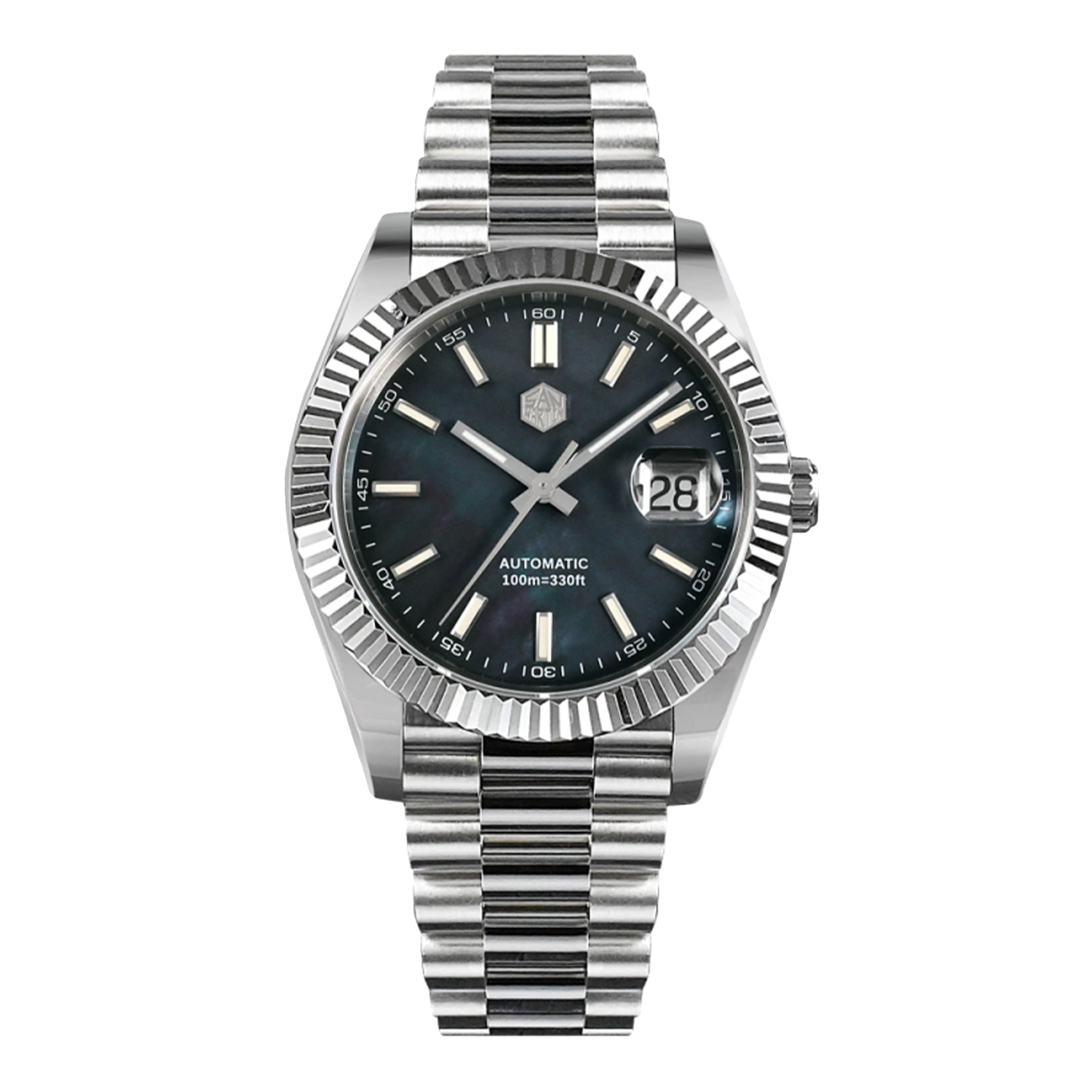 San Martin SN0059-G V2 - 40mm - MOP Plava - Rolex Datejust Homage