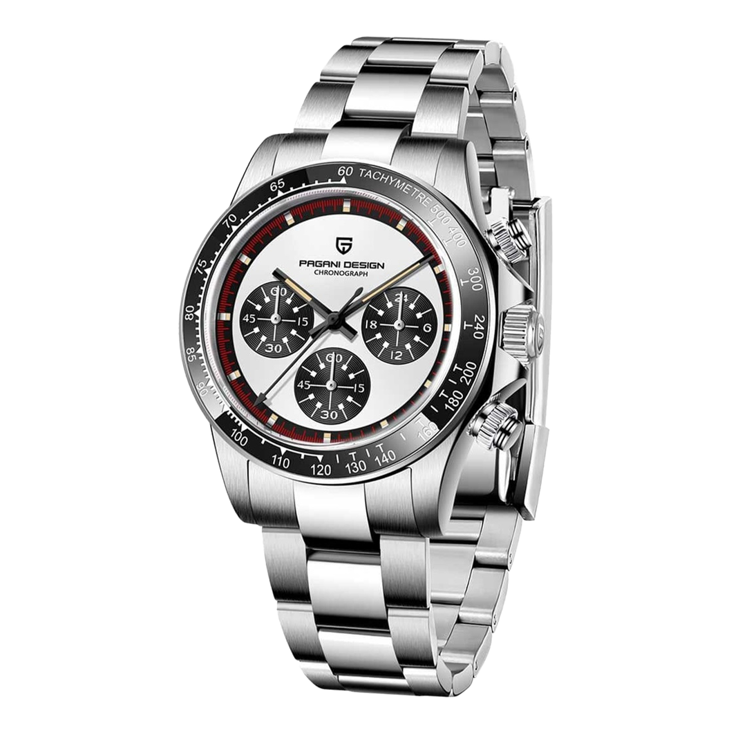 PAGANI DESIGN PD-1676 - 40mm - Beli/Panda - Rolex Daytona Paul Newman Homage