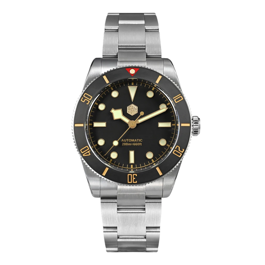 San Martin SN0138-G - 37mm - Mat Crna - TUDOR Black Bay 54 Homage