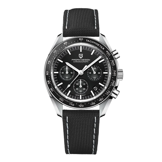 PAGANI DESIGN PD-1701 - 40mm - Crna - Omega Speedmaster Moonwatch Homage