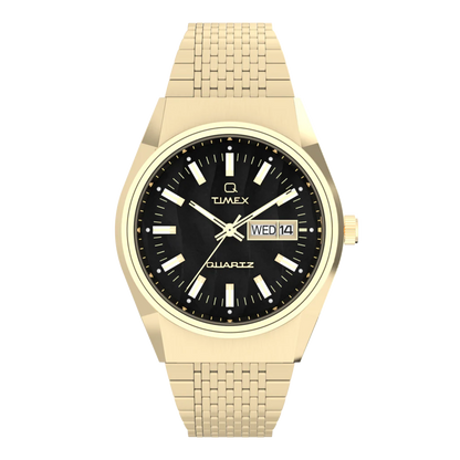 TIMEX Q Timex TW2W62500UK - 38mm - Crna/Zlatna