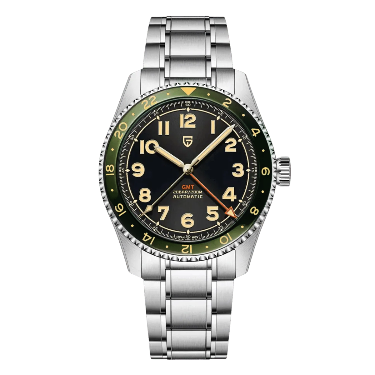 PAGANI DESIGN PD-1784 GMT - 40mm - Zelena