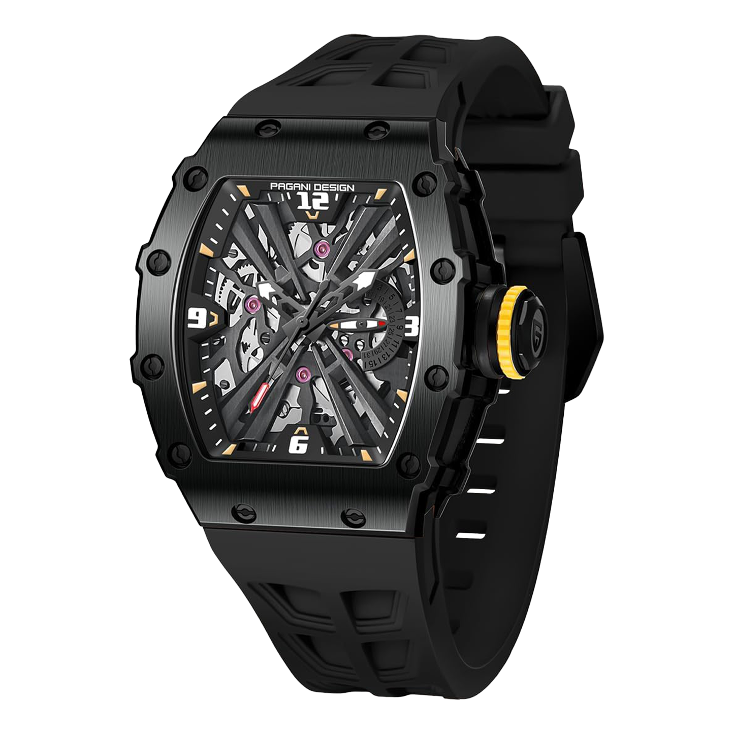 PAGANI DESIGN PD-1738 - 42mm - Crna/Crna - Richard Mille Homage