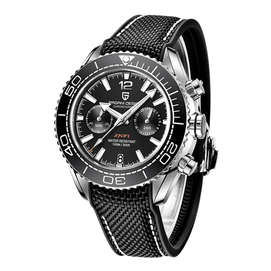 PAGANI DESIGN PD-1711 - 42mm - Crna - Omega Seamaster Homage