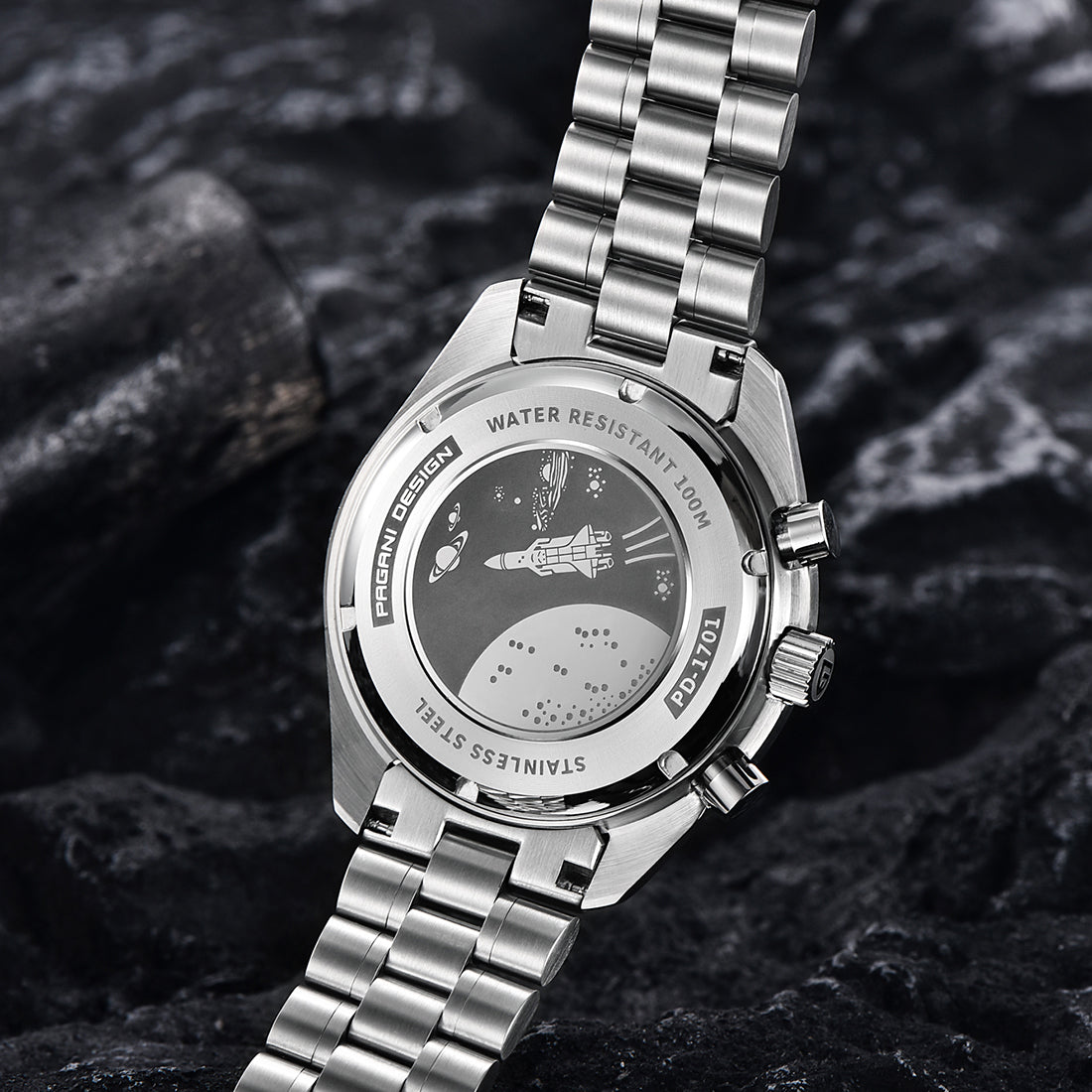 PAGANI DESIGN PD-1701 - 40mm - Pepsi - Omega Speedmaster Moonwatch Homage