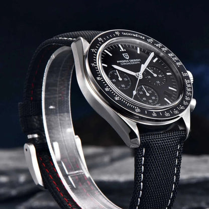 PAGANI DESIGN PD-1701 - 40mm - Crna - Omega Speedmaster Moonwatch Homage