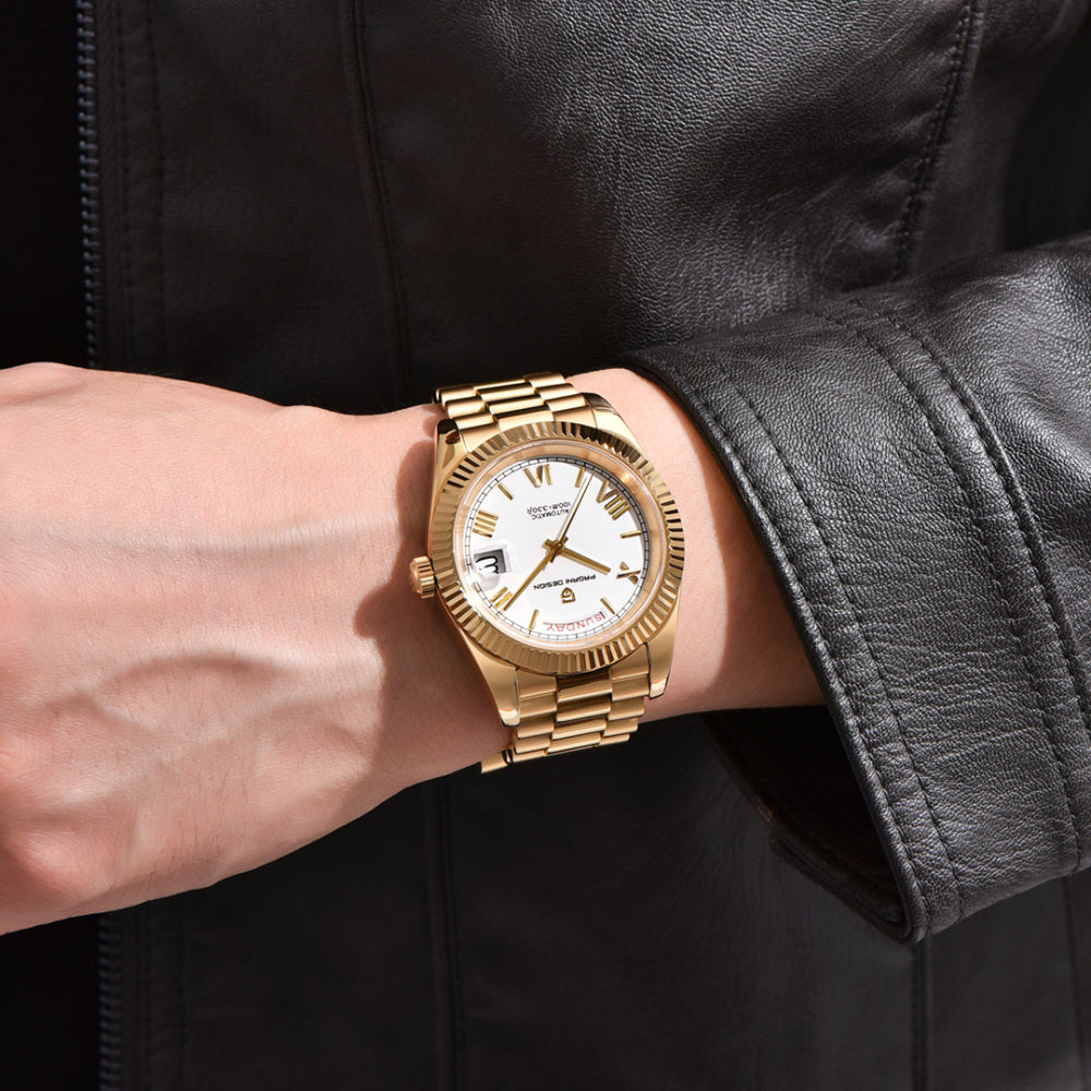 PAGANI DESIGN PD-1783 - 40mm - Zlatna / Bela