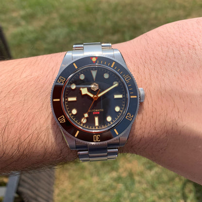 San Martin SN0008-GB Diver - 40mm - Crna - Tudor BLACK BAY 58 Homage