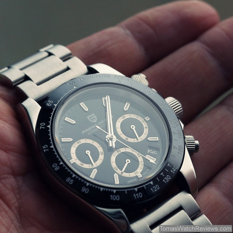 PAGANI DESIGN PD-1644 Sport - 40mm - Crni - Rolex Daytona Homage