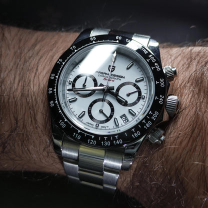 PAGANI DESIGN PD-1644 Sport - 40mm - Beli/Panda - Rolex Daytona Homage